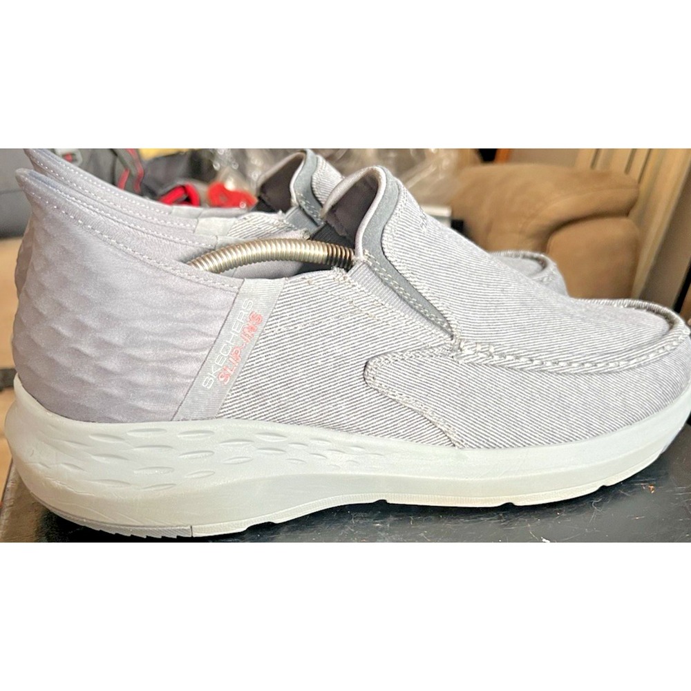 Skechers Men's Parson Ralven Hands Free Slip-Ins Breathable Gray Sneakers  13 WW